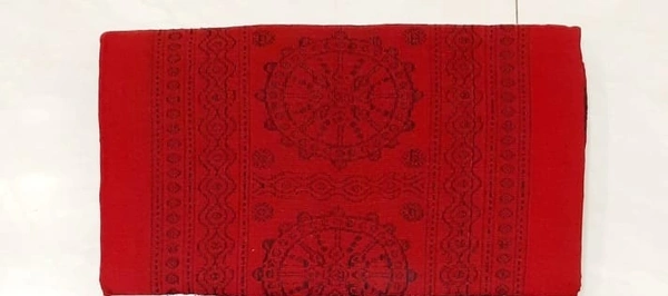 101105 Sambalpuri Handloom Bankei Dupatta - Guardsman Red