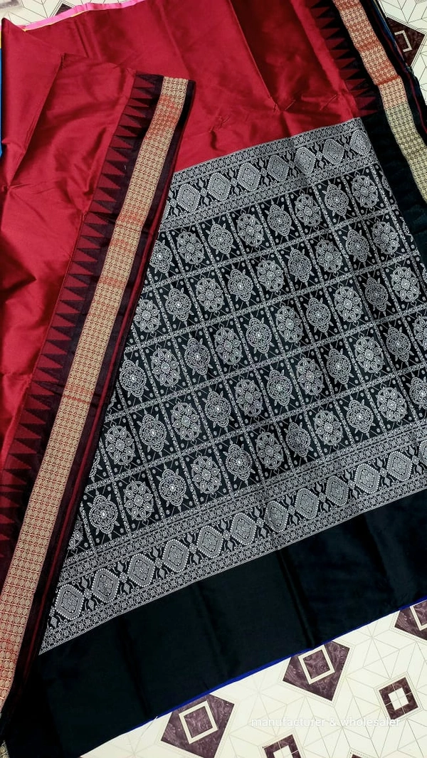 101107 Silk Pata Saree With Blouse