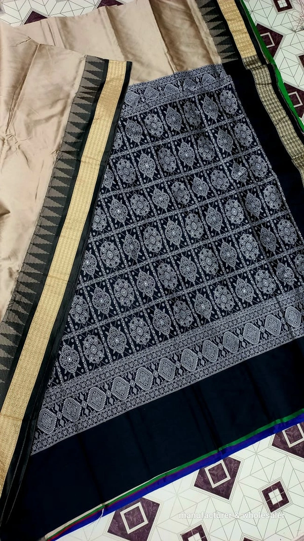 101124 Silk Pata Saree With Blouse