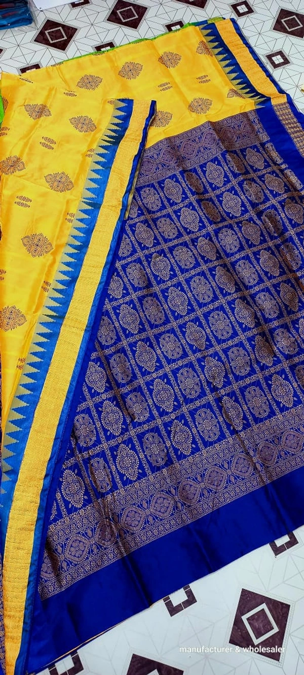 101145 Silk Pata Saree With Blouse