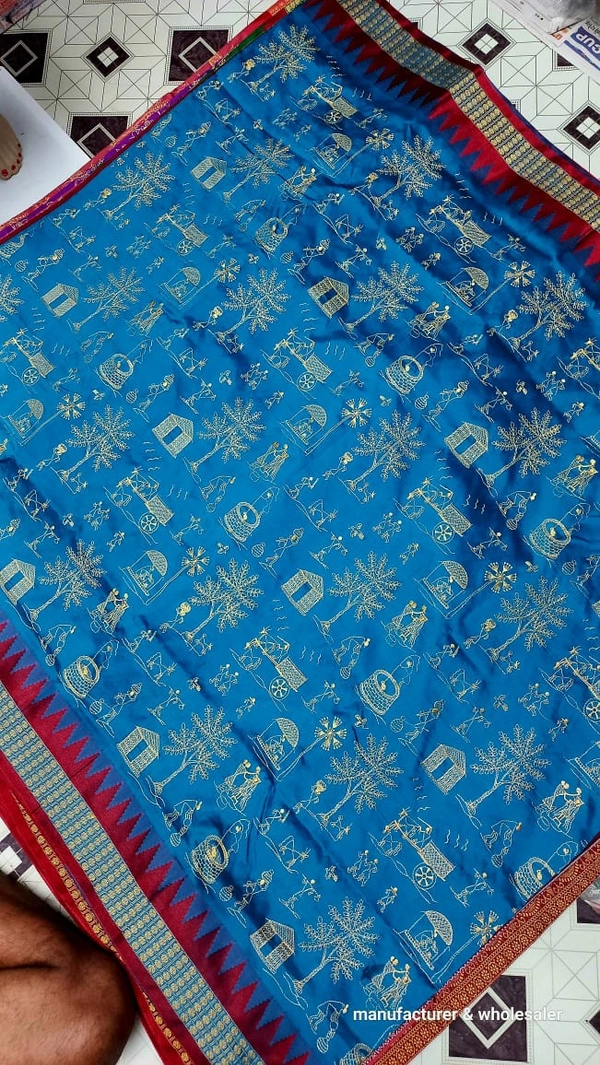 101156 Silk Pata Saree With Blouse