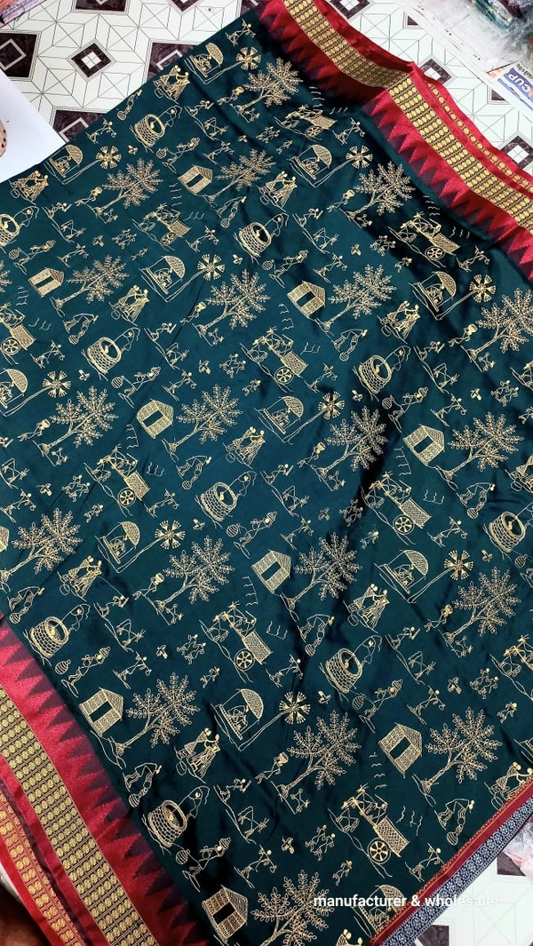 101163 Silk Pata Saree With Blouse