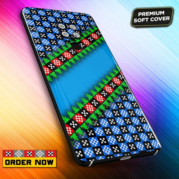 101251 Sambalpuri Mobile Back Cover With Add Photo & Name - Soft Cover