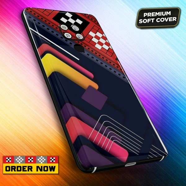 101265 Sambalpuri Mobile Back Cover With Add Photo & Name - Soft Cover