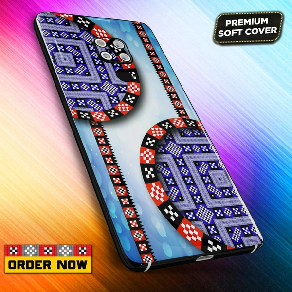 101269 Sambalpuri Mobile Back Cover With Add Photo & Name - Hard Cover