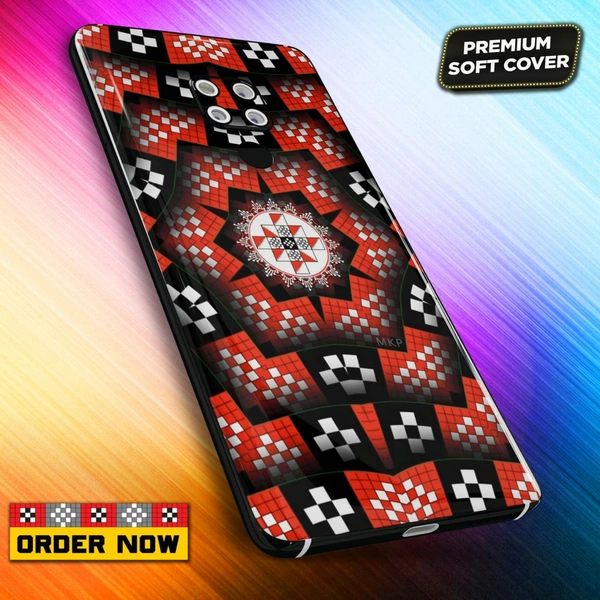 101307 Sambalpuri Mobile Back Cover With Add Photo & Name - Hard Cover