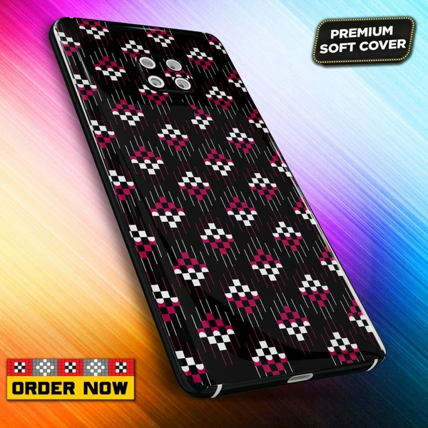 101312 Sambalpuri Mobile Back Cover With Add Photo & Name - Hard Cover