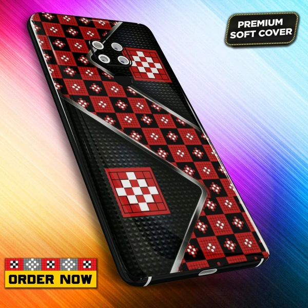 101387 Sambalpuri Mobile Back Cover With Add Photo & Name - Soft Cover