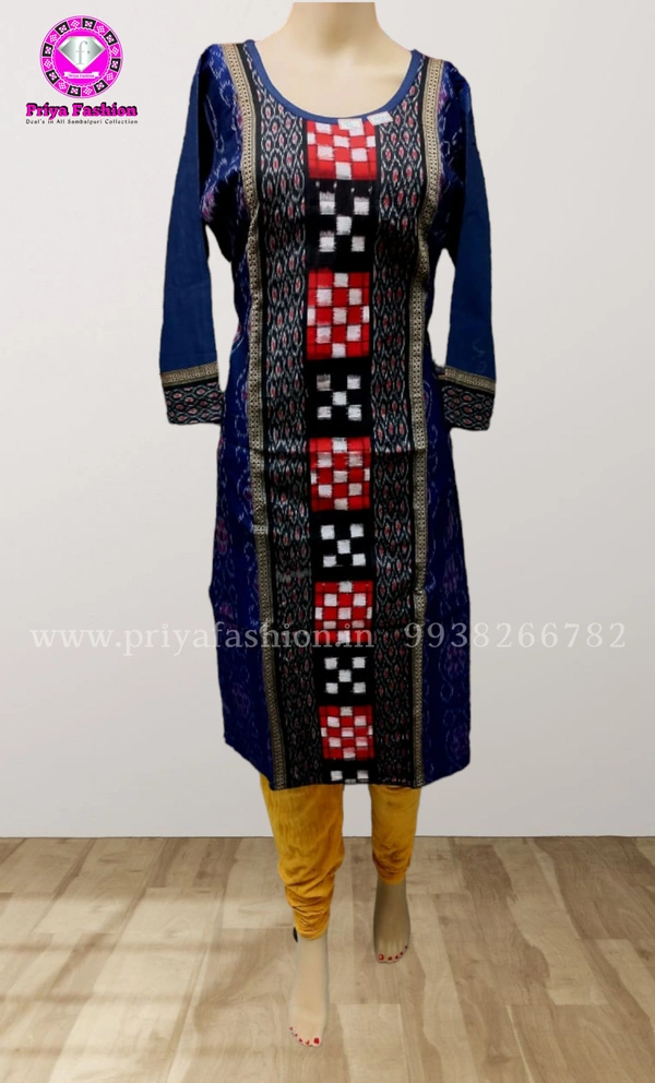 101740 Sambalpuri Handloom Stiching Kurti - 40