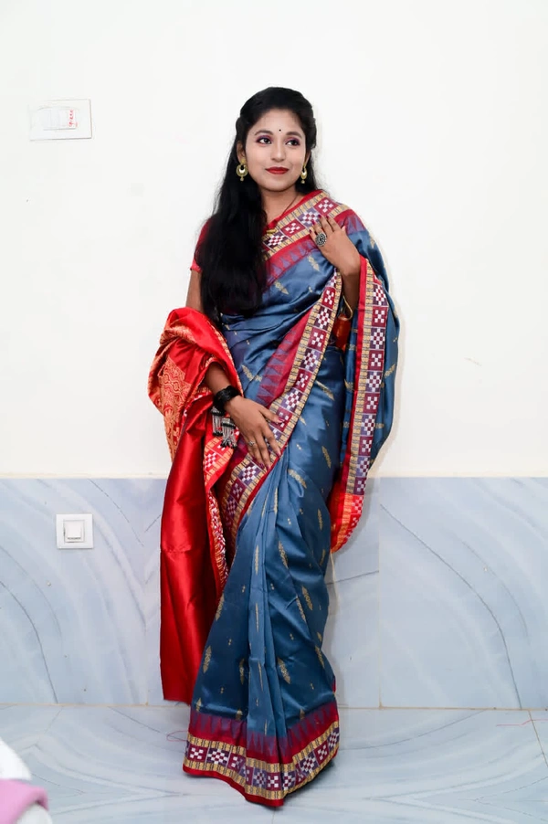 101749 Silk Pata Saree With Blouse