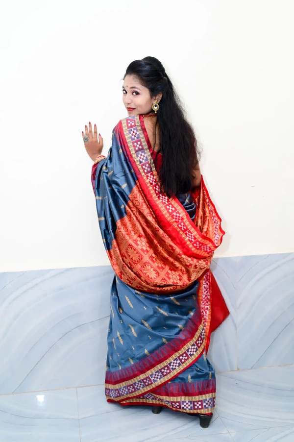 101749 Silk Pata Saree With Blouse