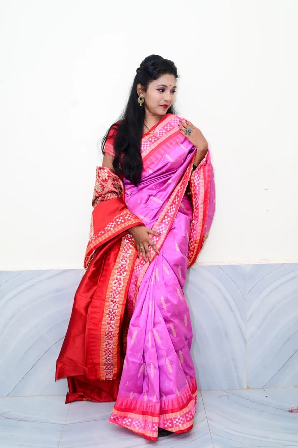 101752 Silk Pata Saree With Blouse