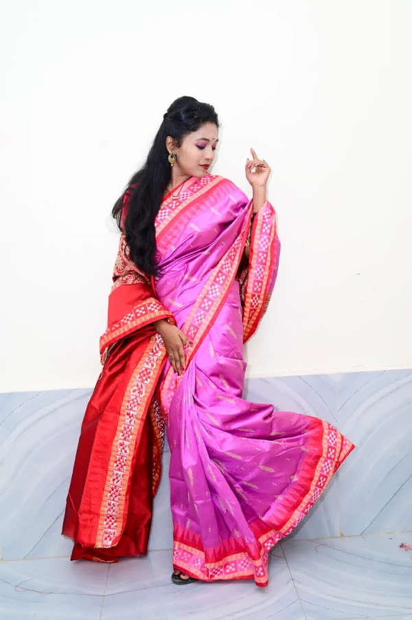 101752 Silk Pata Saree With Blouse