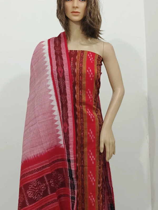101805 Sambalpuri Handloom Dress Material With Dupatta