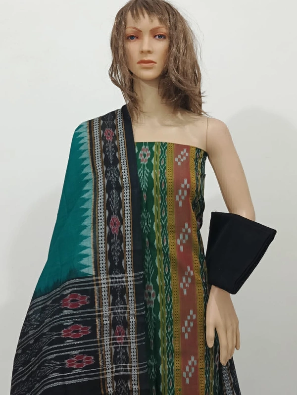 101820Sambalpuri Handloom Dress Material With Dupatta