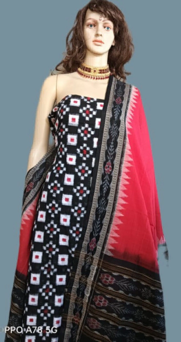 101858 Sambalpuri Handloom Dress Material with Dupatta