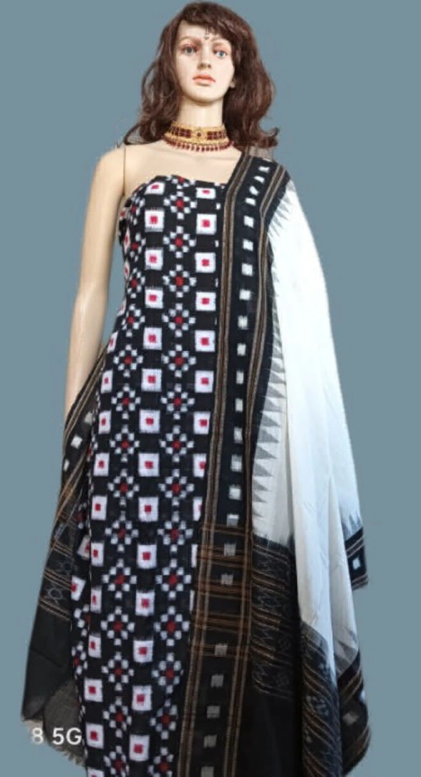 101860 Sambalpuri Handloom Dress Material with Dupatta