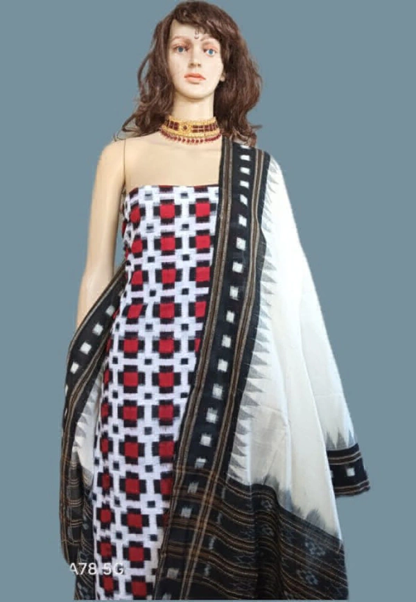 101861 Sambalpuri Handloom Dress Material with Dupatta