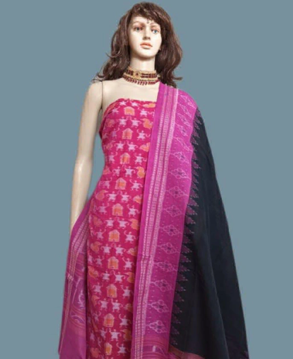 101870 Sambalpuri Handloom Dress Material with Dupatta