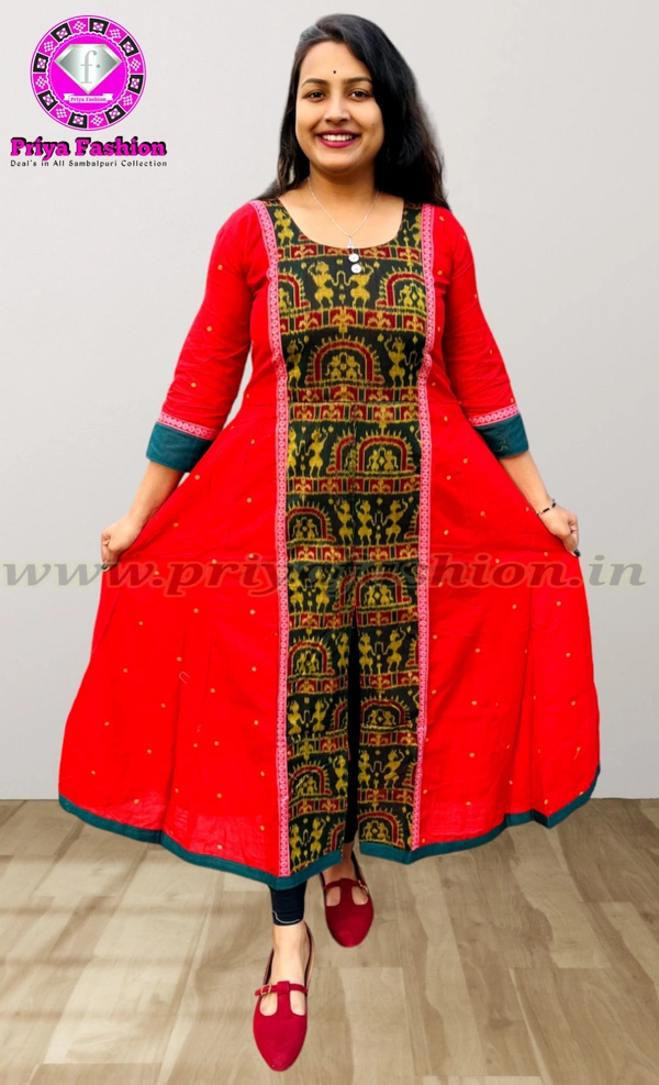 102012 Sambalpuri Round Kurti - 34