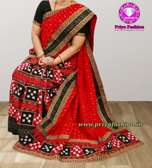 102078 Sambalpuri Patchwork Saree With Blause Pics