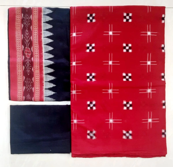 102137 Sambalpuri Dress Material With Dupatta