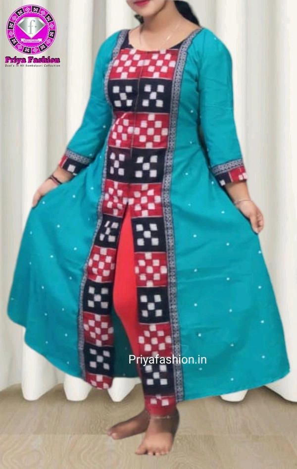 102243 Sambalpuri Round Kurti Top - Java, XL-40