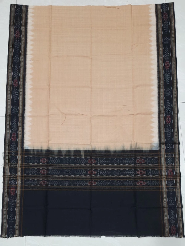 102300 Sambalpuri Cotton Dupatta - Hampton, Black