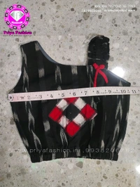 102304 Sambalpuri Kids, Baby Dress - Black, Red, 26