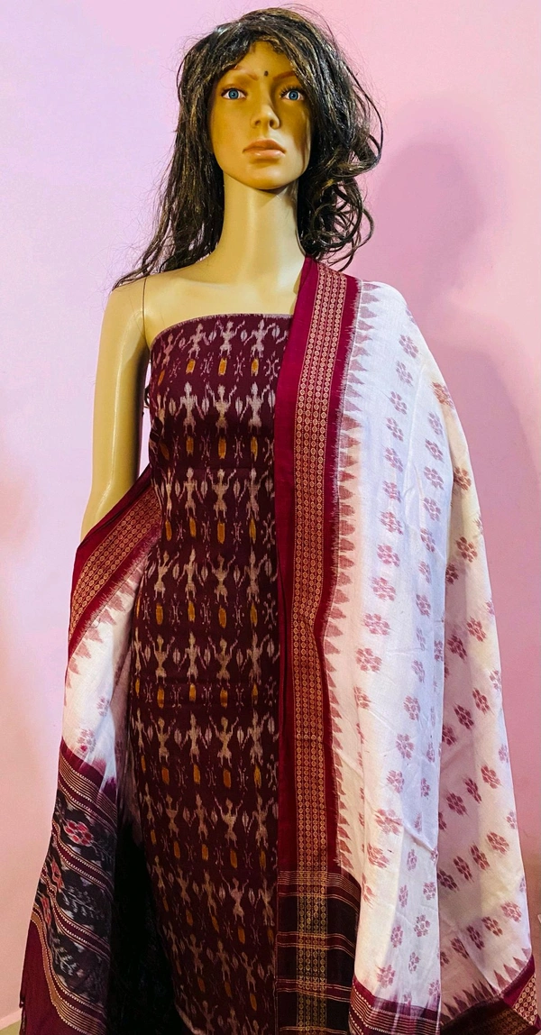 102321 Sambalpuri Dress Material With Dupatta 