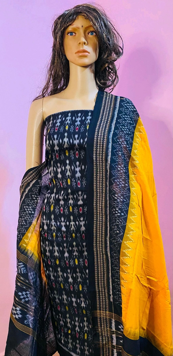 102322 Sambalpuri Dress Material With Dupatta 