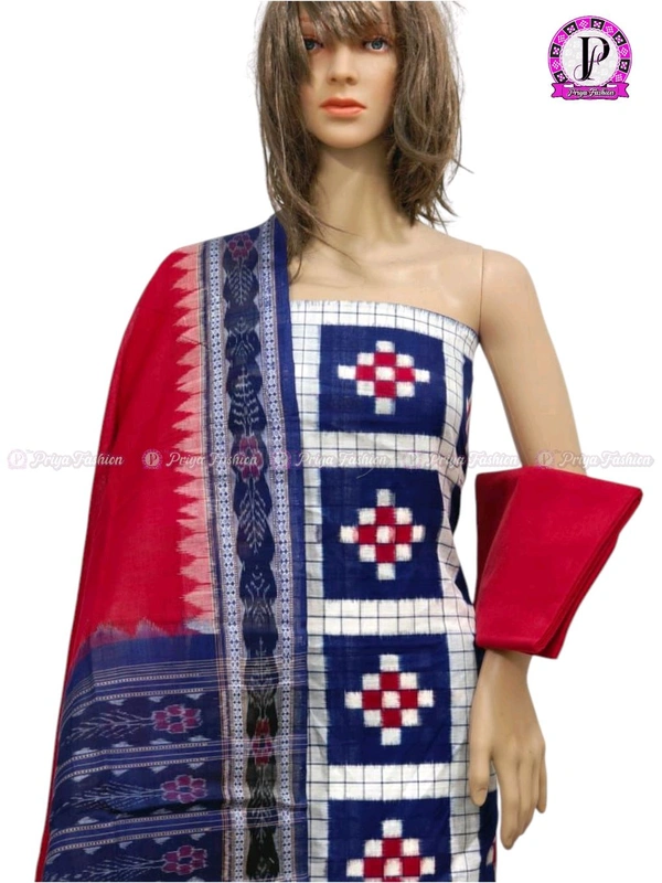 102325 Sambalpuri Dress Material With Dupatta 