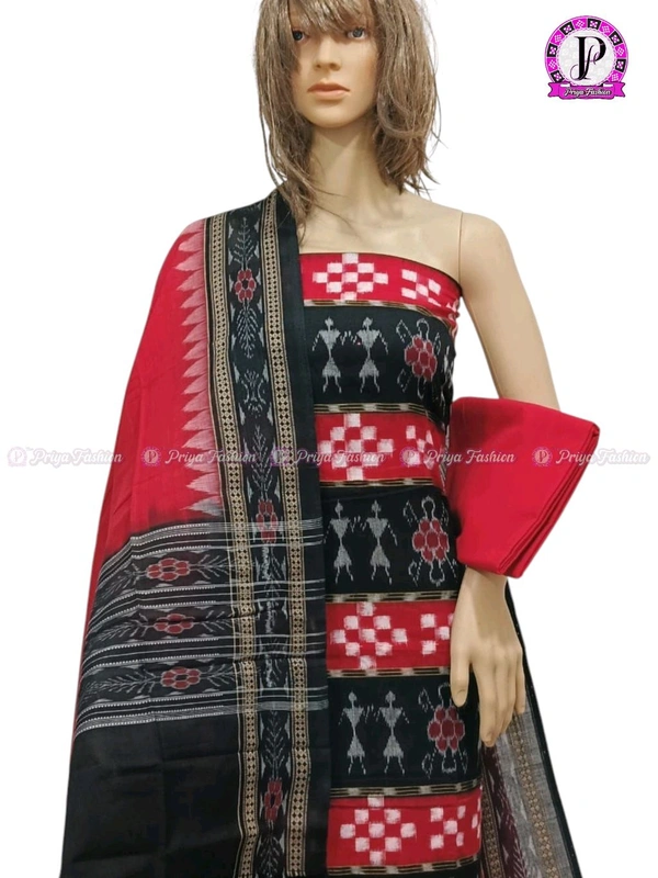 102328 Sambalpuri Dress Material With Dupatta 