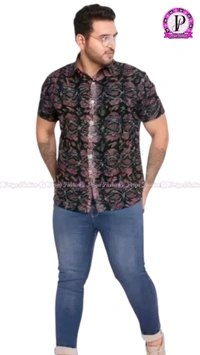 102368 Sambalpuri Half Shirt  - 38, Night Rider