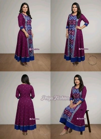 102380 Sambalpuri Round Kurti Top - 40, Web Orange