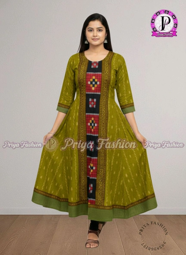 102390 Sambalpuri Round Kurti Top 