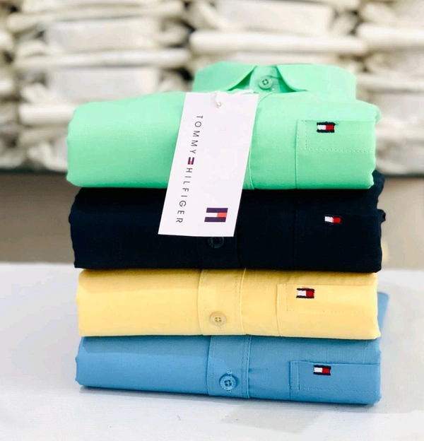 TOMMY 4 Pc Combo Cotton Regular Fit Shirt - L-40