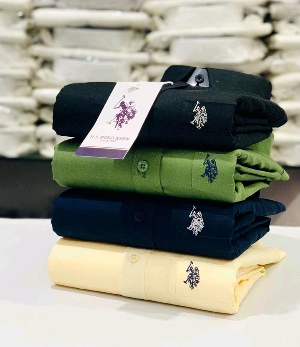 USPOLO 4 Pc Combo Cotton Regular Fit Shirt - XL-42