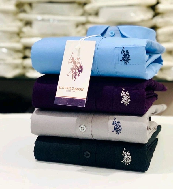 QUSPOLO 4 Pc Combo Cotton Regular Fit Shirt - L-40