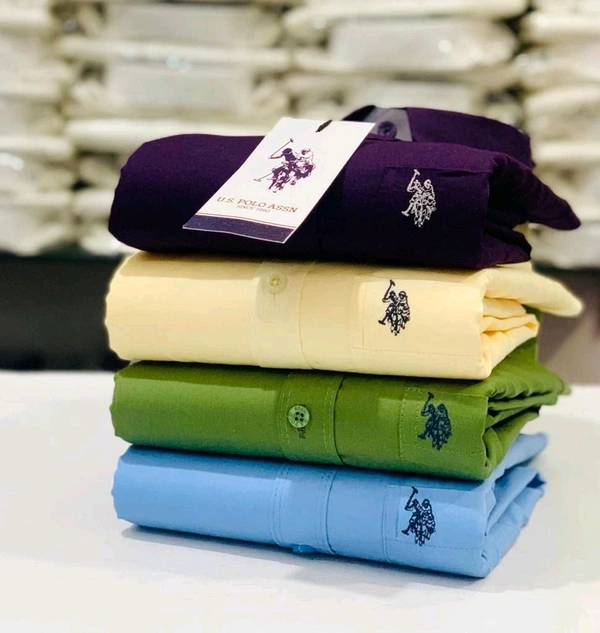 USPOLO 4 Pc Combo Cotton Regular Fit Shirt - XL-42