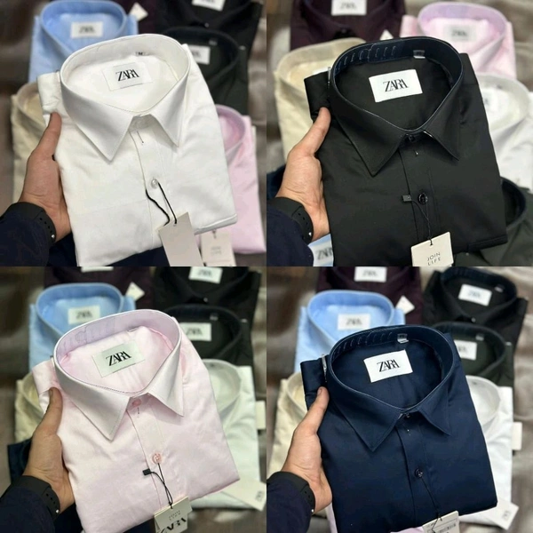 Zaraa 4 Pc Combo Cotton Regular Fit Shirt - L-40