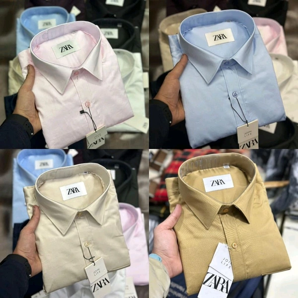 Zaraa 4 Pc Combo Cotton Regular Fit Shirt - L-40