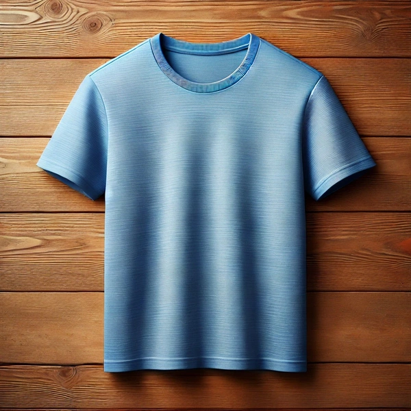 Lightweight Dry-Fit Round Neck Tshirt - M-38, Sky Blue