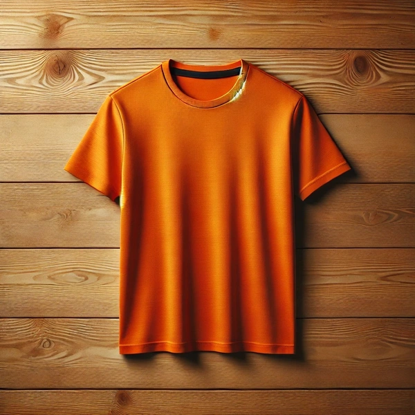Lightweight Dry-Fit Round Neck Tshirt - XXL-44, Orange