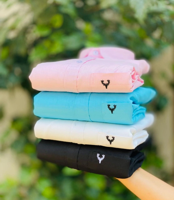 The Unity Style Plain Shirts for Men - 4 Pc Combo Stylish & Comfortable Free Shipping - M