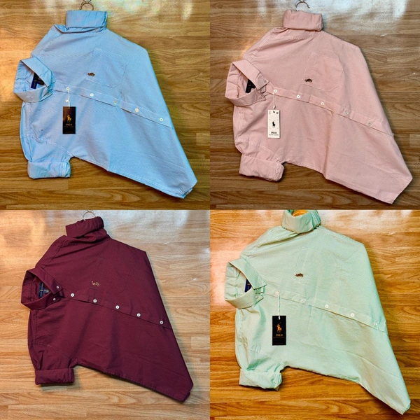 RL POLO Shirt Regular fit Checkd Formal Shirt (Pack Of 4) - XL-42