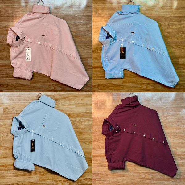 RL POLO Shirt Regular fit Checkd Formal Shirt (Pack Of 4) - XL-42