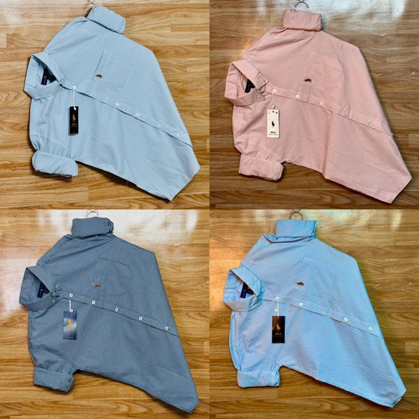 RL POLO Shirt Regular fit Checkd Formal Shirt (Pack Of 4) - XL-42