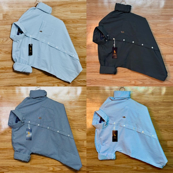 RL POLO Shirt Regular fit Checkd Formal Shirt (Pack Of 4) - XL-42