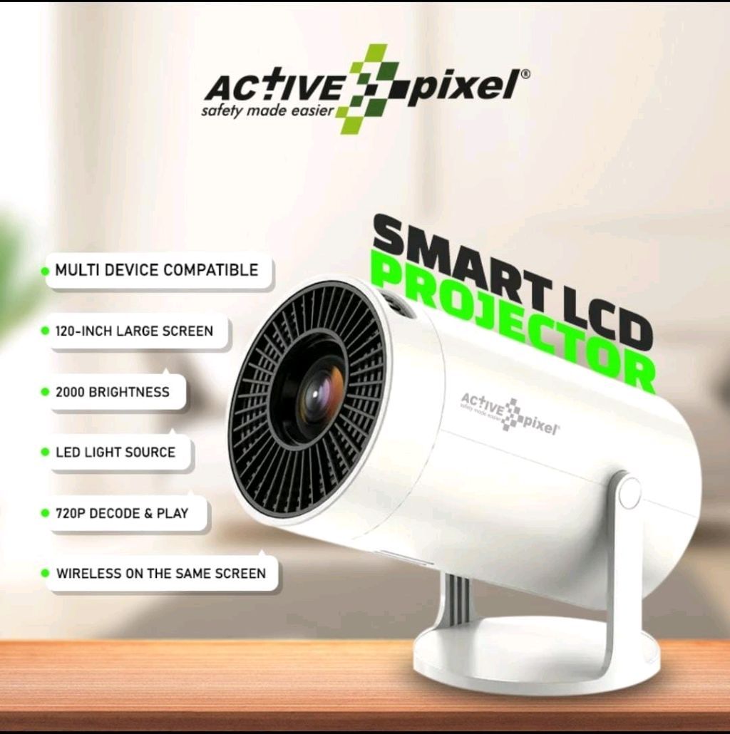Active Pixel Smart LCD Projector 120 Inch Large Screen